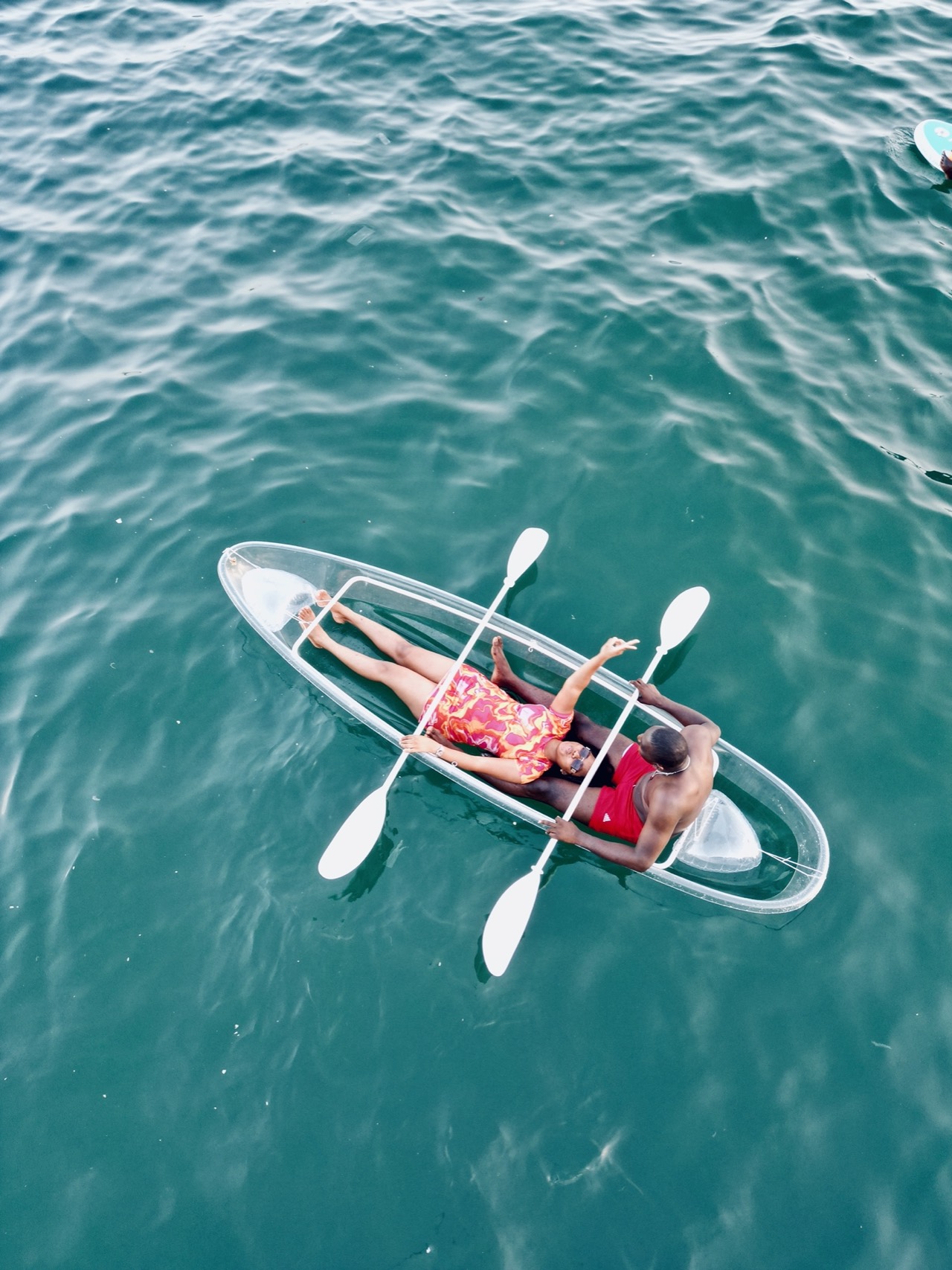 Couple en kayak duo