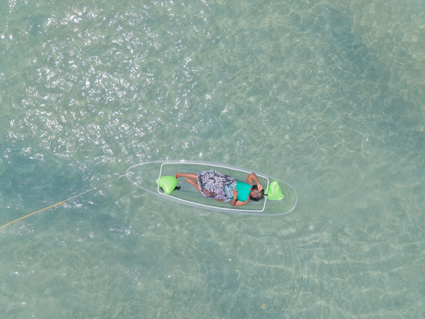 Kayak transparent à Ngor