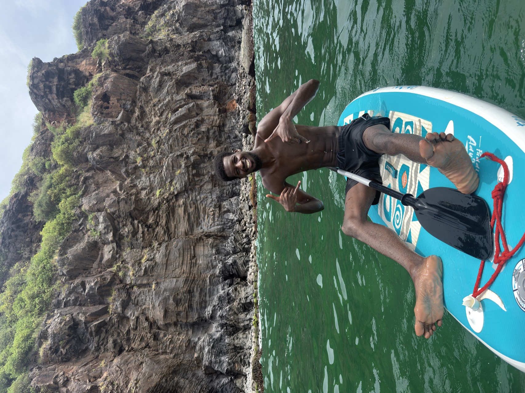 Paddle au pied des falaises